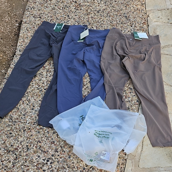 HALARA Pants - 3 New Halara UltraSculpt™ High Waisted Tummy Control Pocket Training Leggings L